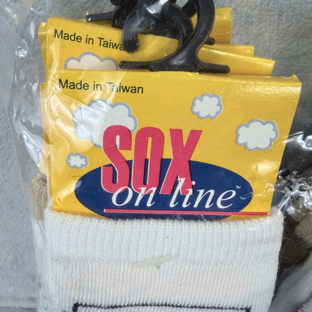 Sox On Line Kids Novelty Crew Socks Lot Baseball Giraffe Bear Multi Color 325R